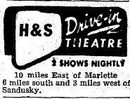 Starlite Drive-In - Oct 13 1955 Ad (newer photo)